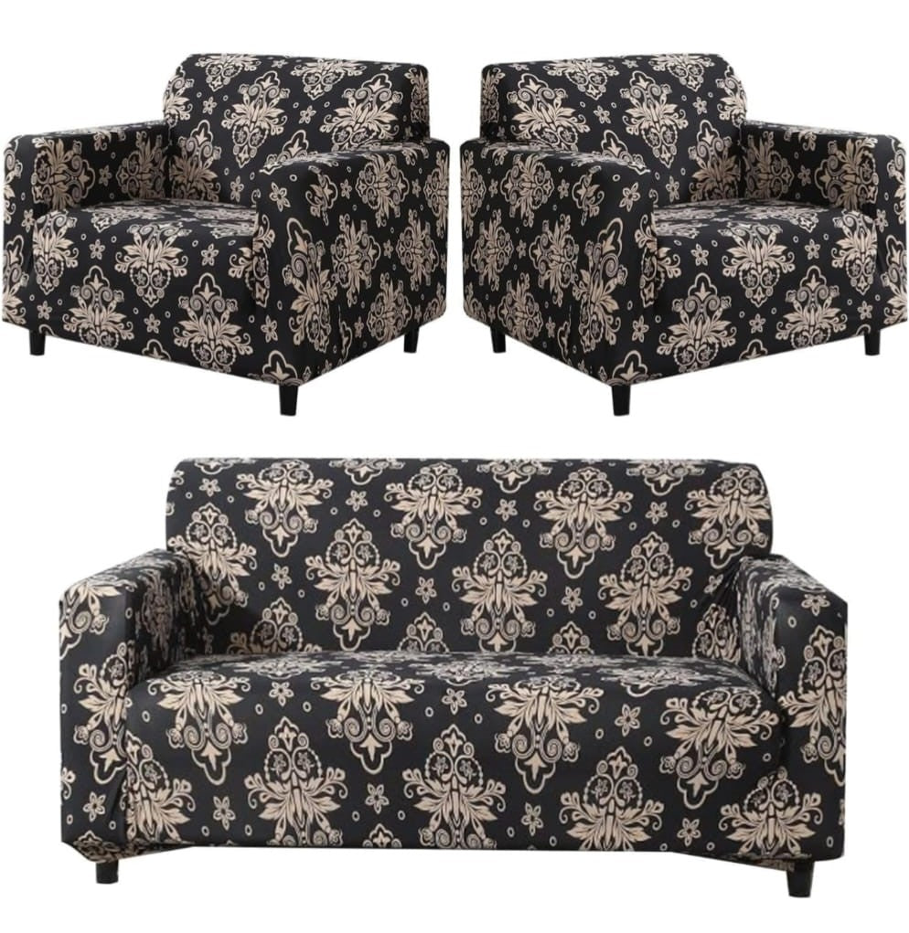 Tie-N-Dye Exclusive Premium Spandex Fabric Fitted Stretchable Sofa Cover
