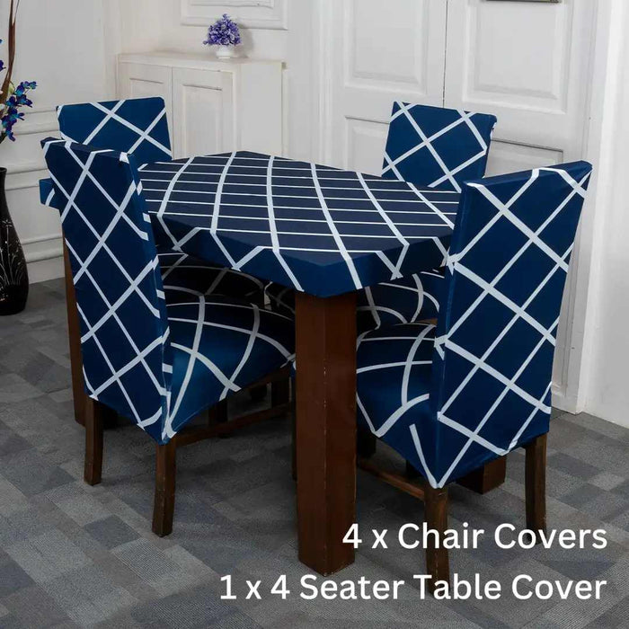 Tie-N-Dye Exclusive Premium Chair Cover With Table Cover Combo