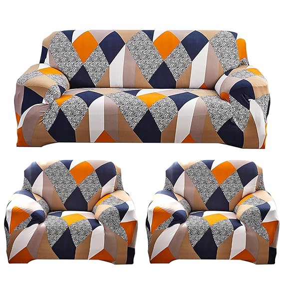 Tie-N-Dye Exclusive Premium Spandex Fabric Fitted Stretchable Sofa Cover