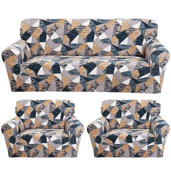 Tie-N-Dye Exclusive Premium Spandex Fabric Fitted Stretchable Sofa Cover