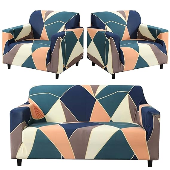 Tie-N-Dye Exclusive Premium Spandex Fabric Fitted Stretchable Sofa Cover