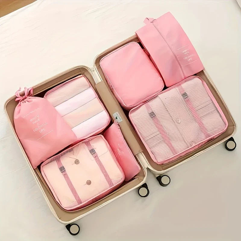 7 PC Premium Travel Organizer Packing Cubes