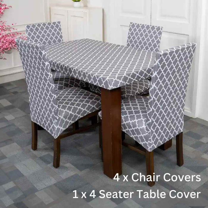 Tie-N-Dye Exclusive Premium Chair Cover With Table Cover Combo