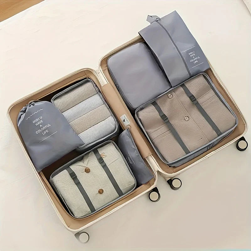7 PC Premium Travel Organizer Packing Cubes