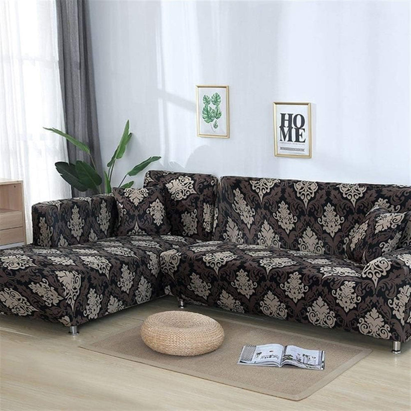 Tie-N-Dye L Shape Premium Quality Imported Fabric Sofa Cover