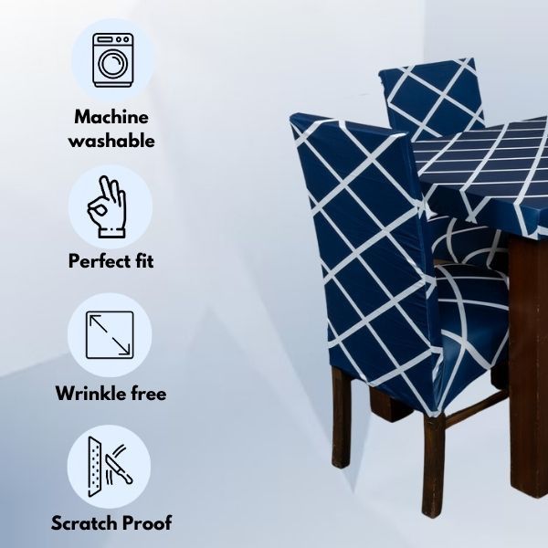 Tie-N-Dye Exclusive Premium Chair Cover With Table Cover Combo