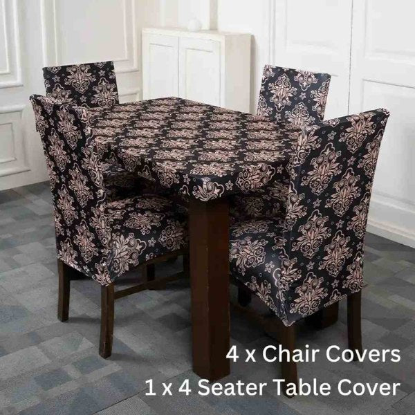 Tie-N-Dye Exclusive Premium Chair Cover With Table Cover Combo