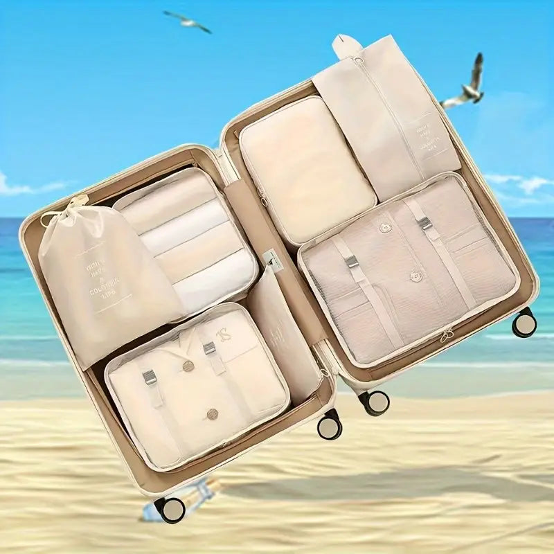 7 PC Premium Travel Organizer Packing Cubes