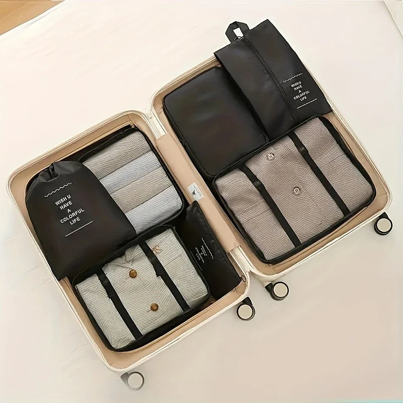 7 PC Premium Travel Organizer Packing Cubes