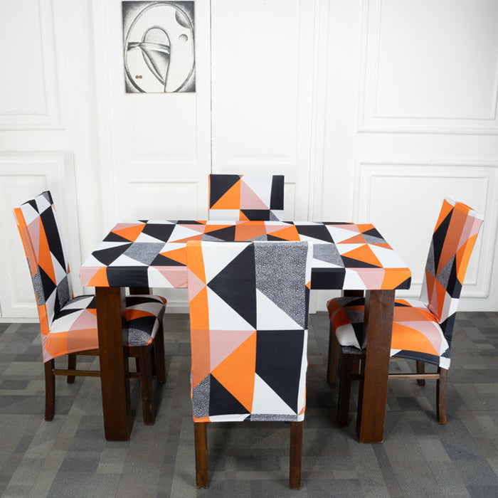 Tie-N-Dye Exclusive Premium Chair Cover With Table Cover Combo