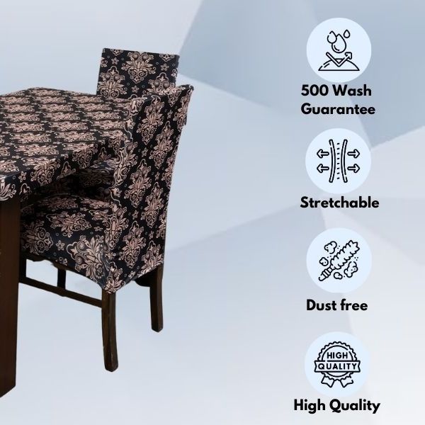 Tie-N-Dye Exclusive Premium Chair Cover With Table Cover Combo