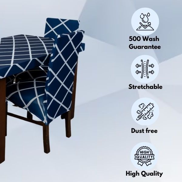 Tie-N-Dye Exclusive Premium Chair Cover With Table Cover Combo