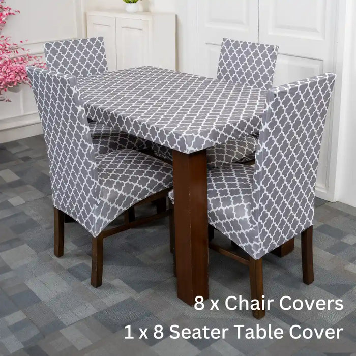 Tie-N-Dye Exclusive Premium Chair Cover With Table Cover Combo