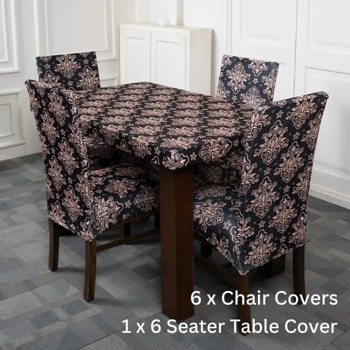 Tie-N-Dye Exclusive Premium Chair Cover With Table Cover Combo