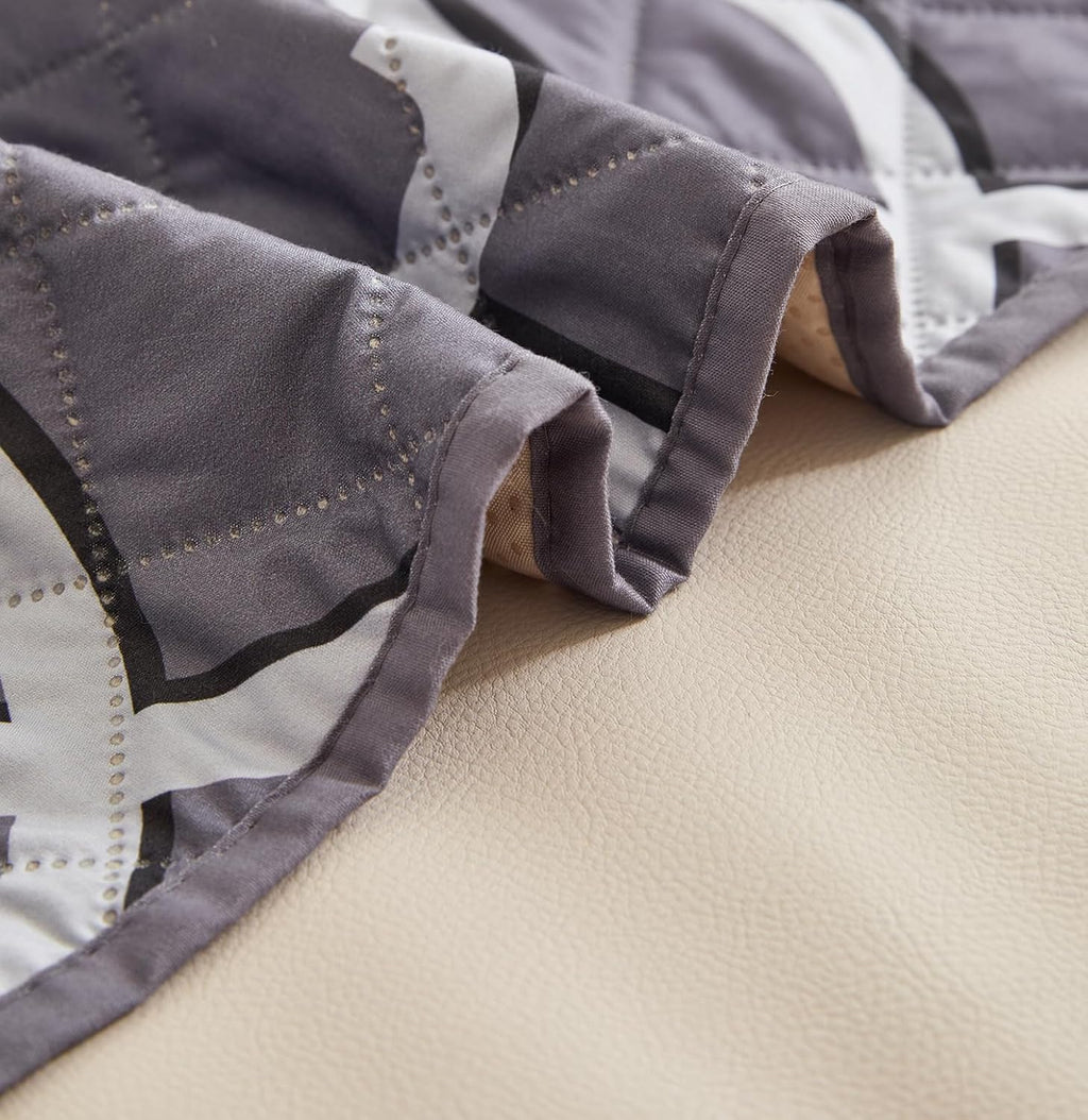WATERPROOF QUILTED RECLINER COVER - OCTA GREY