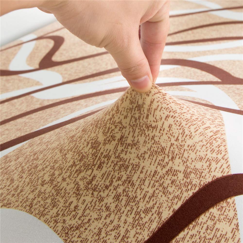 L Shape Sofa Cover - Wave Brown