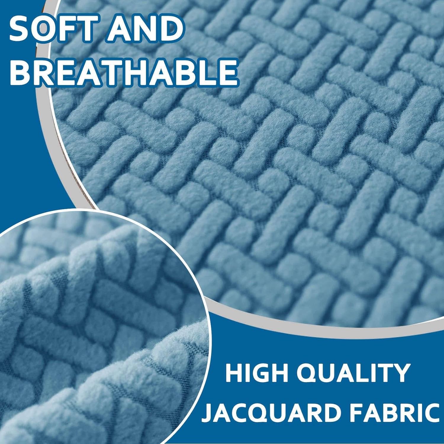 Polar Fleece Chair Cover : Sky Blue