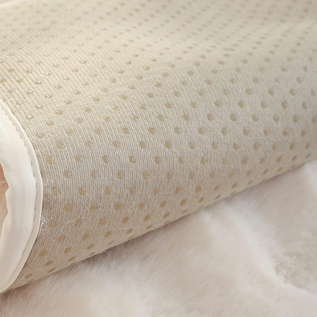 Plush Non Slip Sofa Mat - Pearl Beige