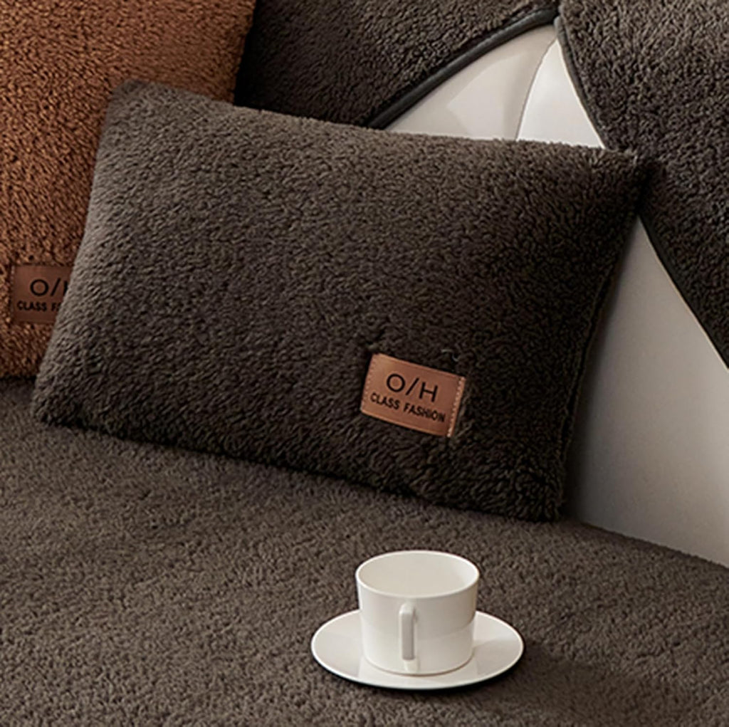Sherpa Non-Slip Sofa Mat - Brown