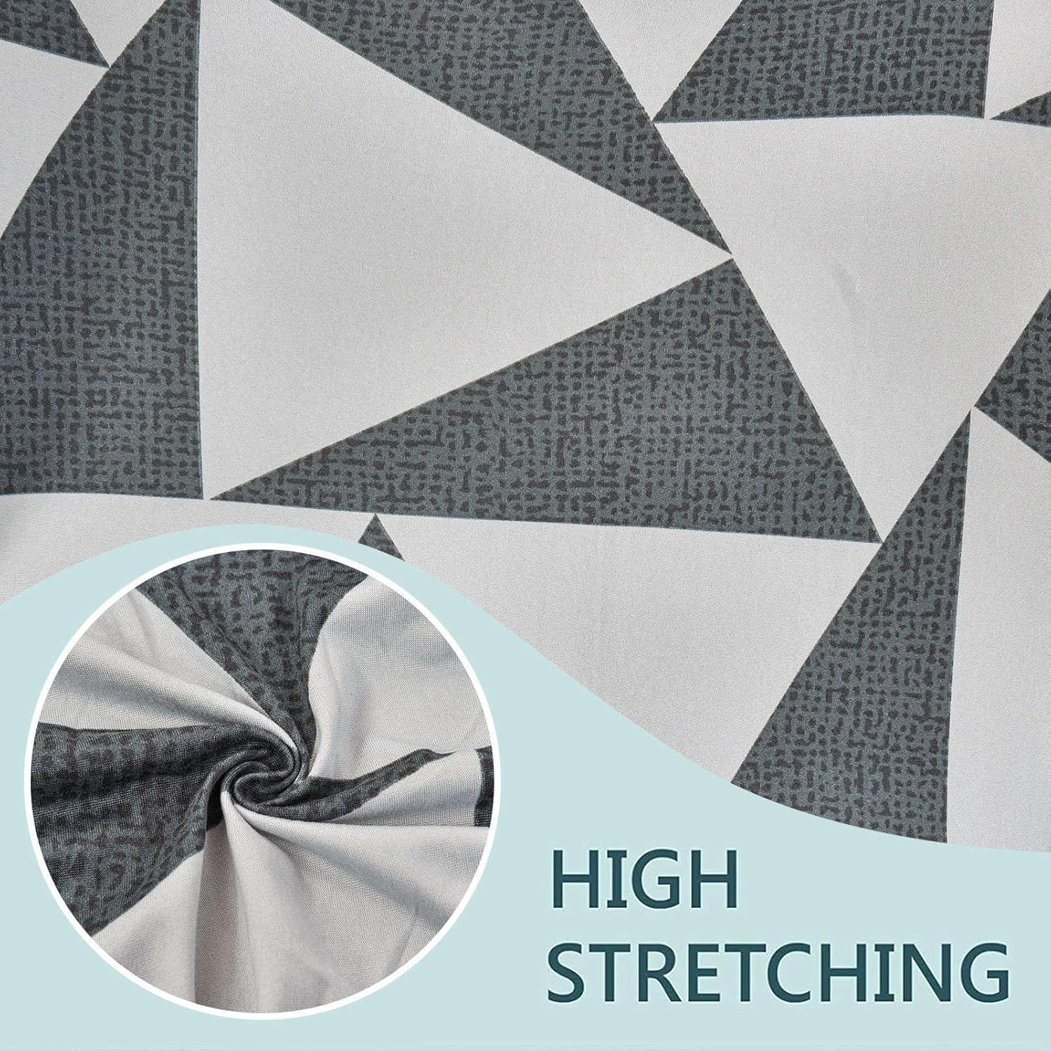 SnugFit Wingback Chair Slipcover - Silver Prism