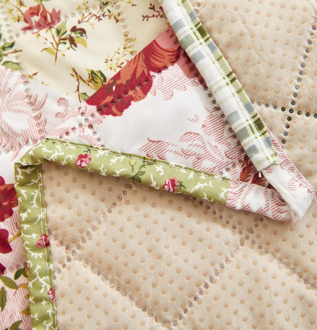 WATERPROOF QUILTED RECLINER COVER - FLORA JADE