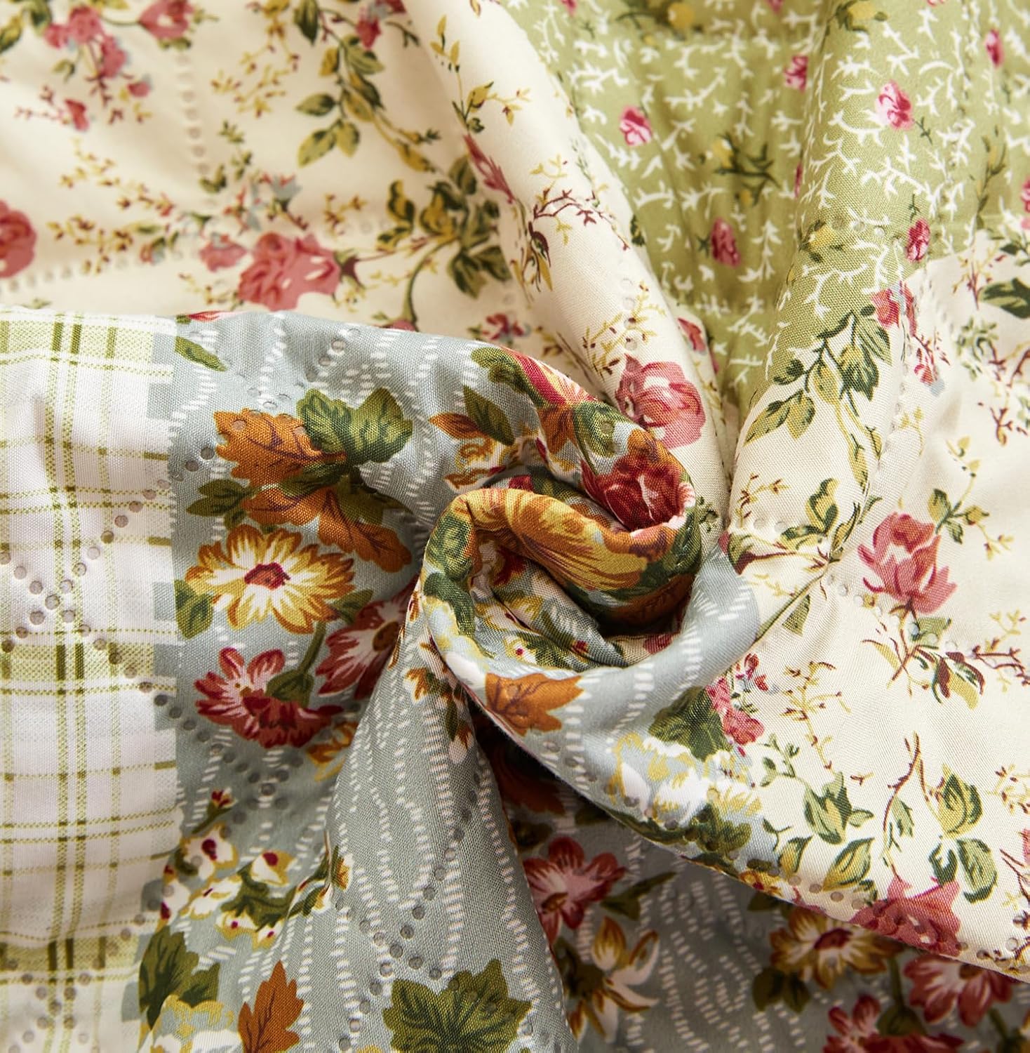 WATERPROOF QUILTED RECLINER COVER - FLORA JADE