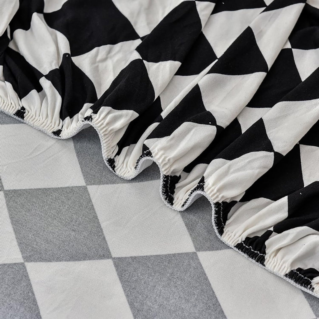 Premium Printed Recliner Sofa Cover : Maze Black