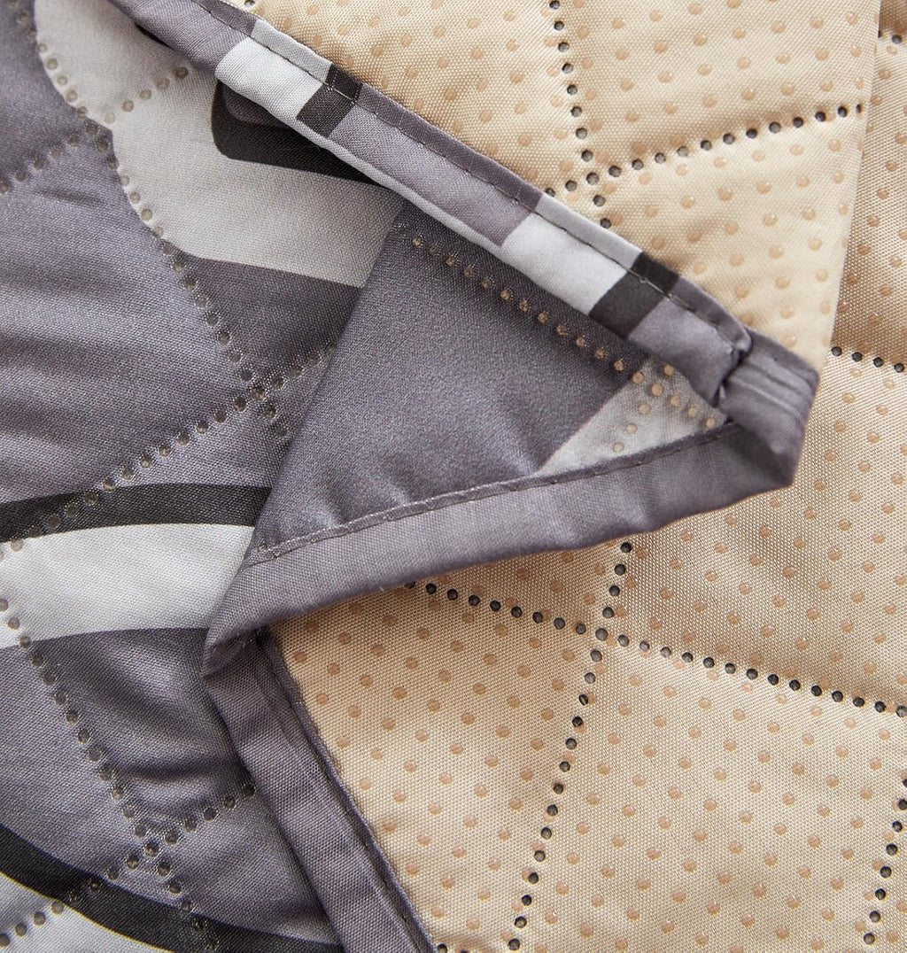 WATERPROOF QUILTED RECLINER COVER - OCTA GREY