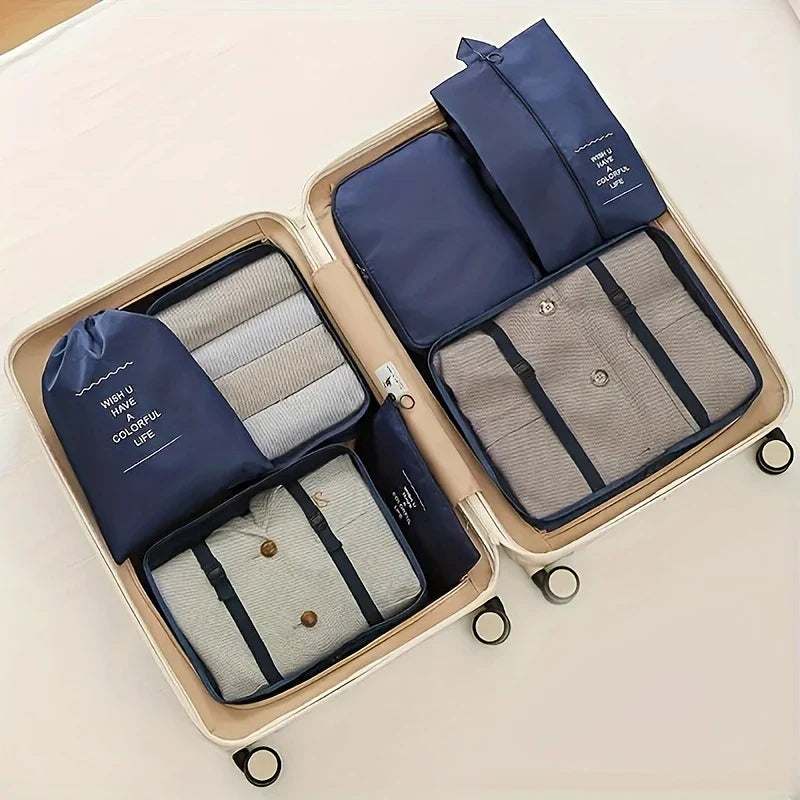 7 PC Premium Travel Organizer Packing Cubes