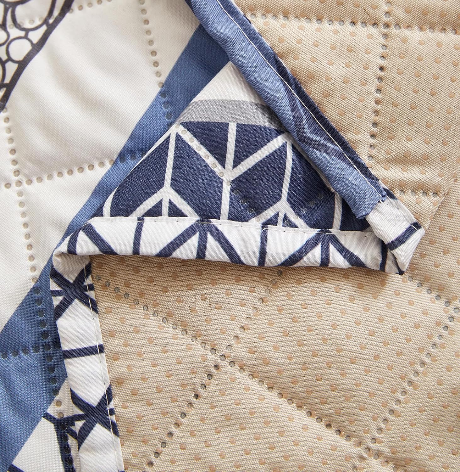 WATERPROOF QUILTED RECLINER COVER - BOHO NAVY