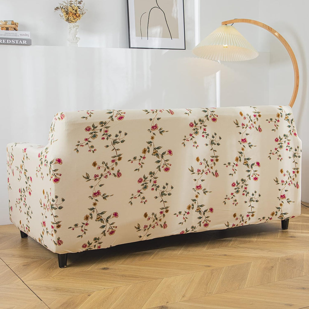 tie-n-dye Exclusive Stretchable Sofa Cover - Modish Beige