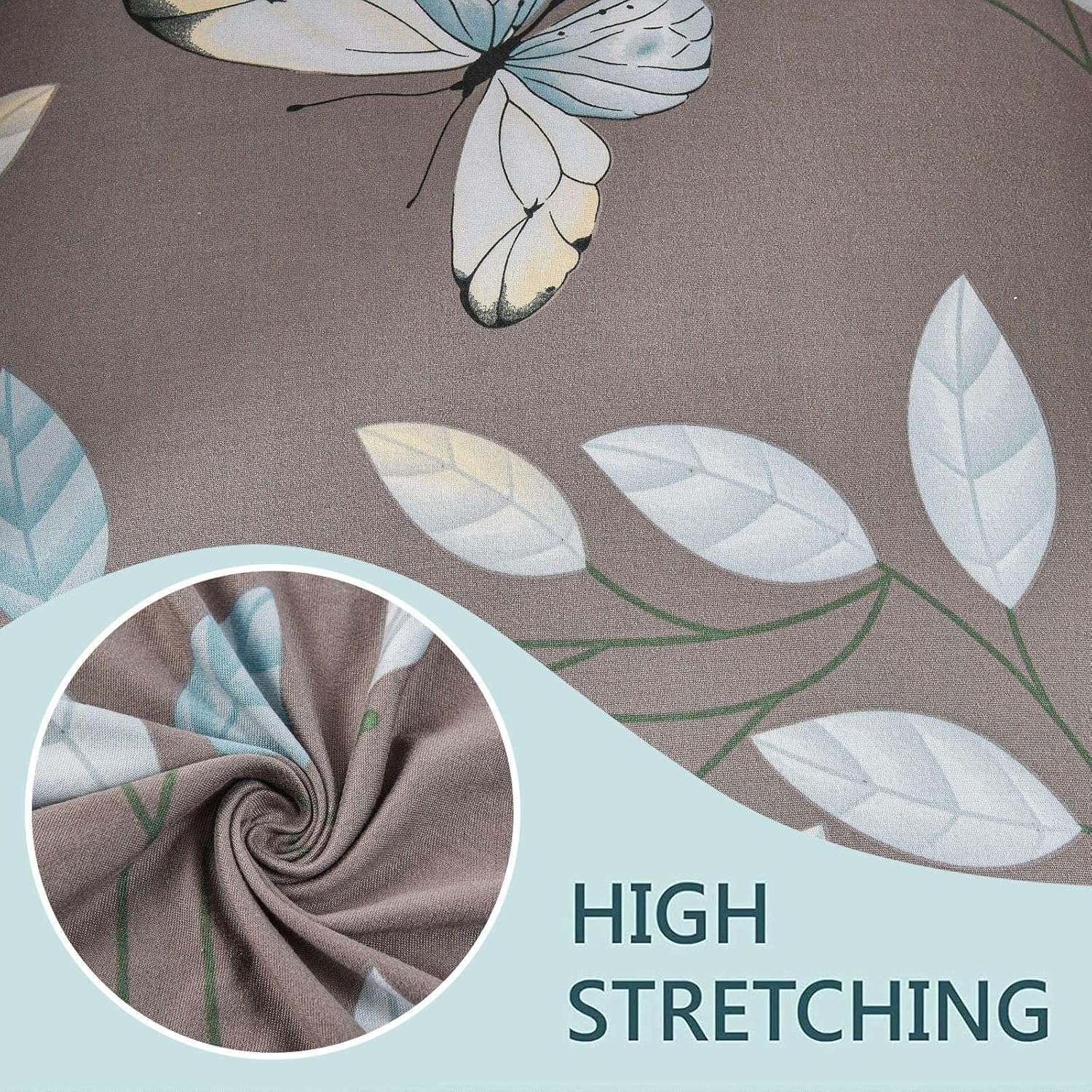 SnugFit Wingback Chair Slipcover - Grey Bliss