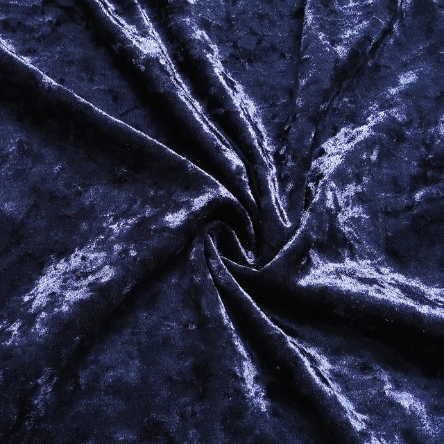 Tie-N-Dye Premium Wrinkle-Free Stretchable | Washable Plain Velvet Chair Covers| Navy Blue  (QHCC-125)