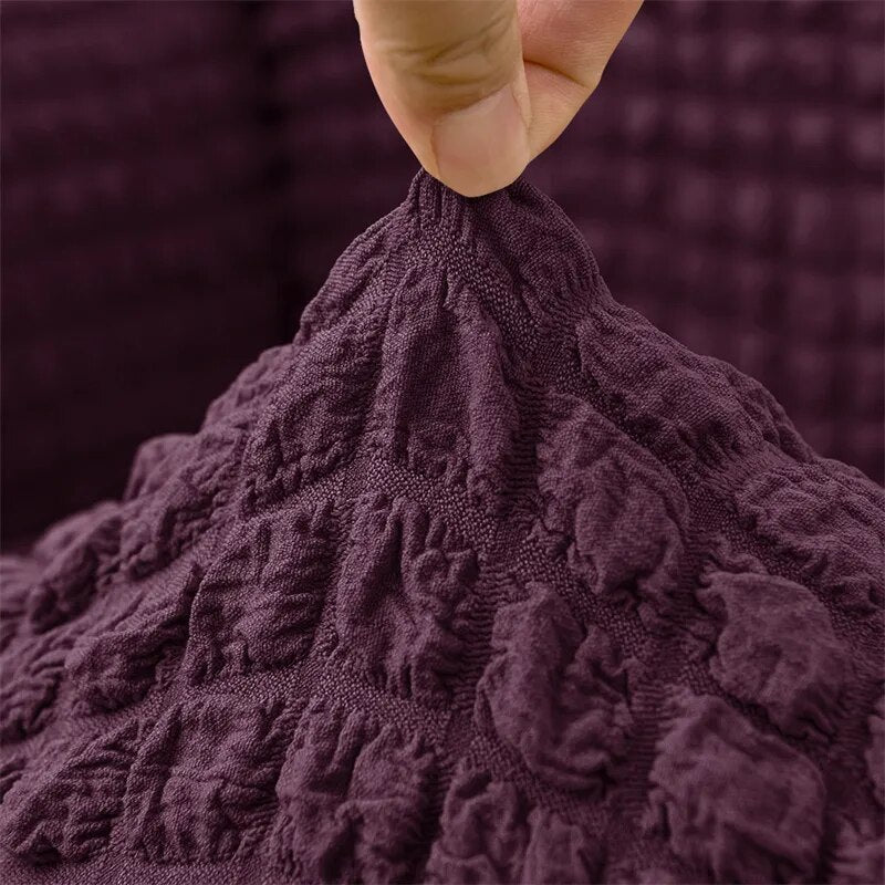 2025 Turkish Bubble Frill Chair Covers : Wine