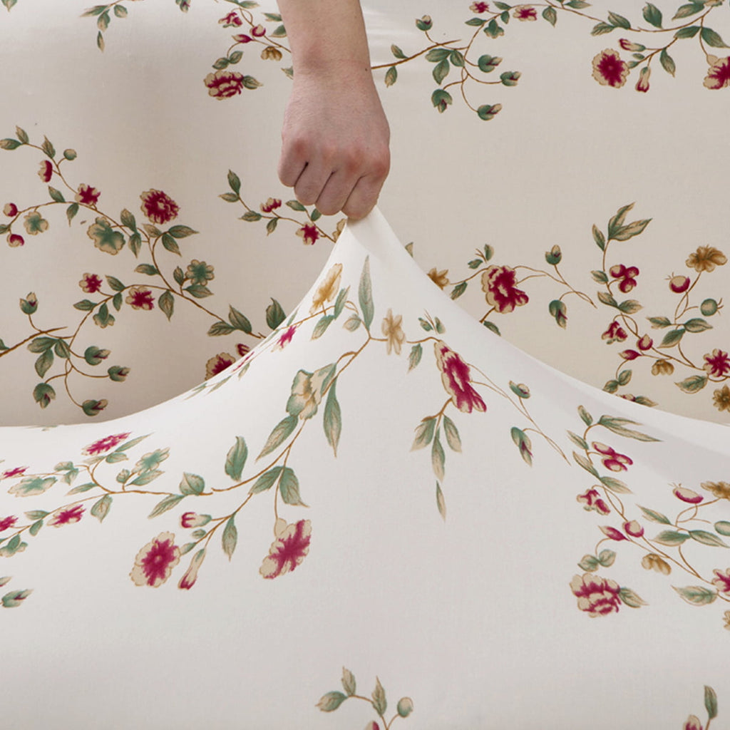 tie-n-dye Exclusive Stretchable Sofa Cover - Modish Beige