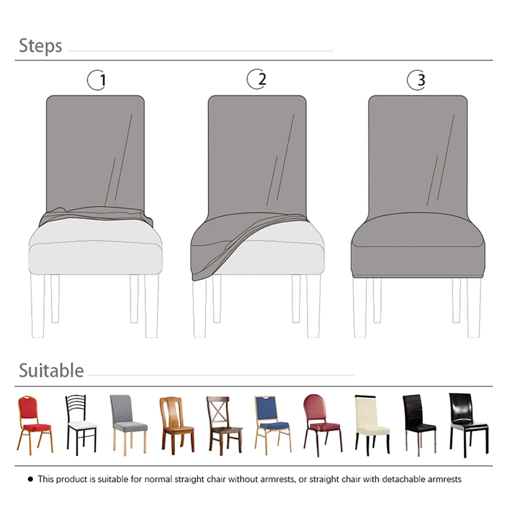 Tie-N-Dye Premium Wrinkle-Free Stretchable | Washable Plain Velvet Chair Covers , Crushed Velvet Brown (QHCC-138)