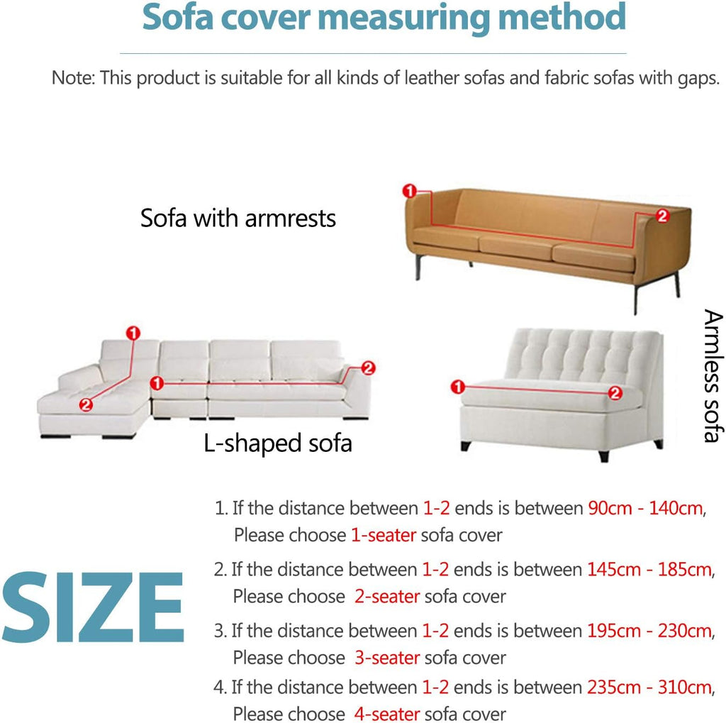 Tie-N-Dye L Shape Premium Extensible Sofa Set Cover