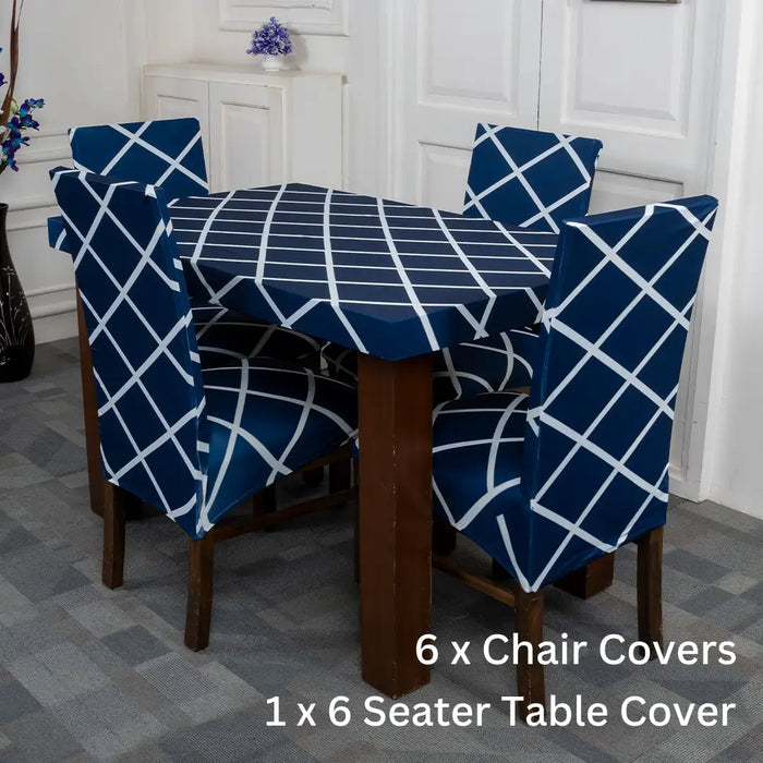 Tie-N-Dye Exclusive Premium Chair Cover With Table Cover Combo