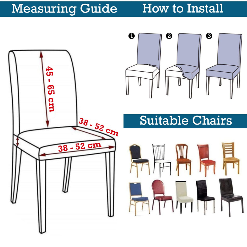 STRETCHABLE CHAIR COVERS, MULTI COLOR PRISM