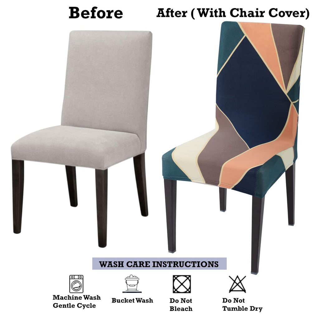 STRETCHABLE CHAIR COVERS, MULTI COLOR PRISM