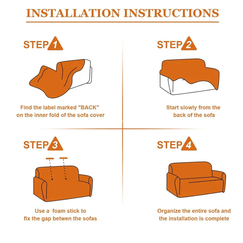 Tie-N-Dye Premium Wrinkle-Free Stretchable | Elastic Universal Stretchable Sofa Cover  Grey &  white leaf  (SC-005)